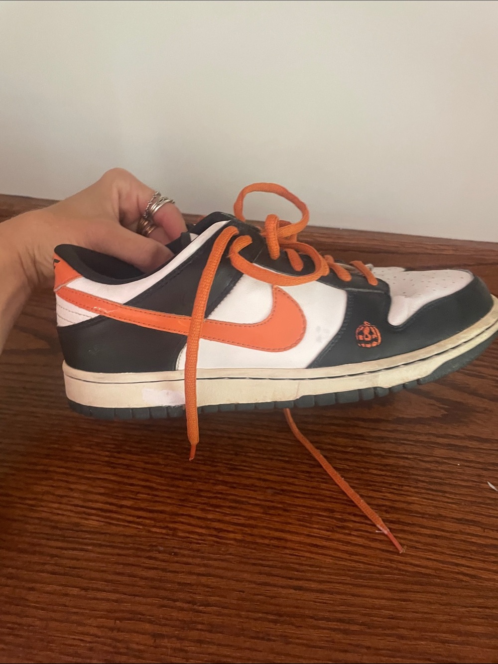 RARE 2007 Nike Kids/Adults Jack-O-Lantern  Low-Top Sneakers